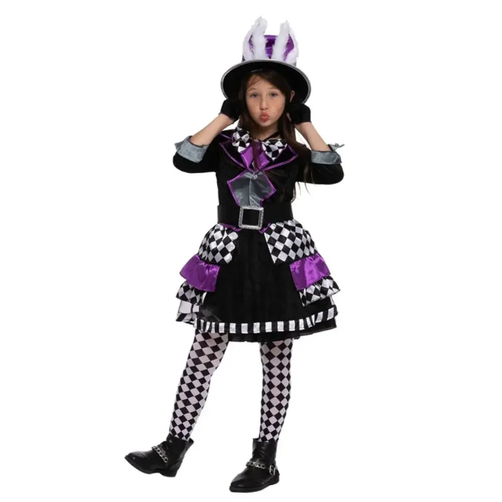 Spooktacular Girls Dark Mad Hatter Costume M